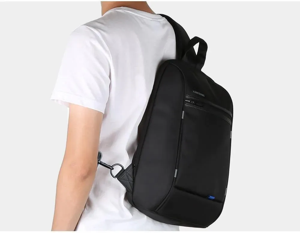 Anti-theft Waterproof Business Shoulder Bag with USB Charging Interface