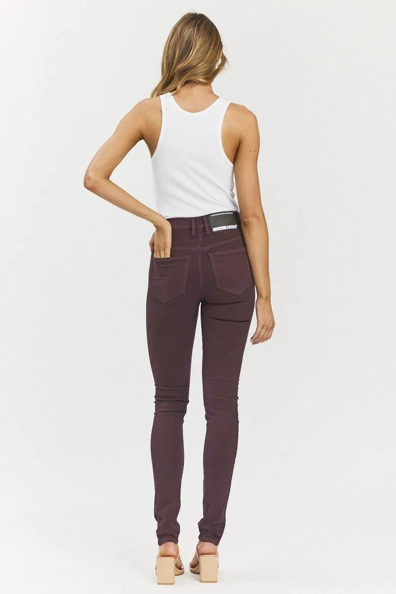 Arlene Jeans - Deep Plum - Final Sale