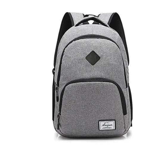 ASHORESHOP Men women Backpacks USB Charging Male Casual Back bag