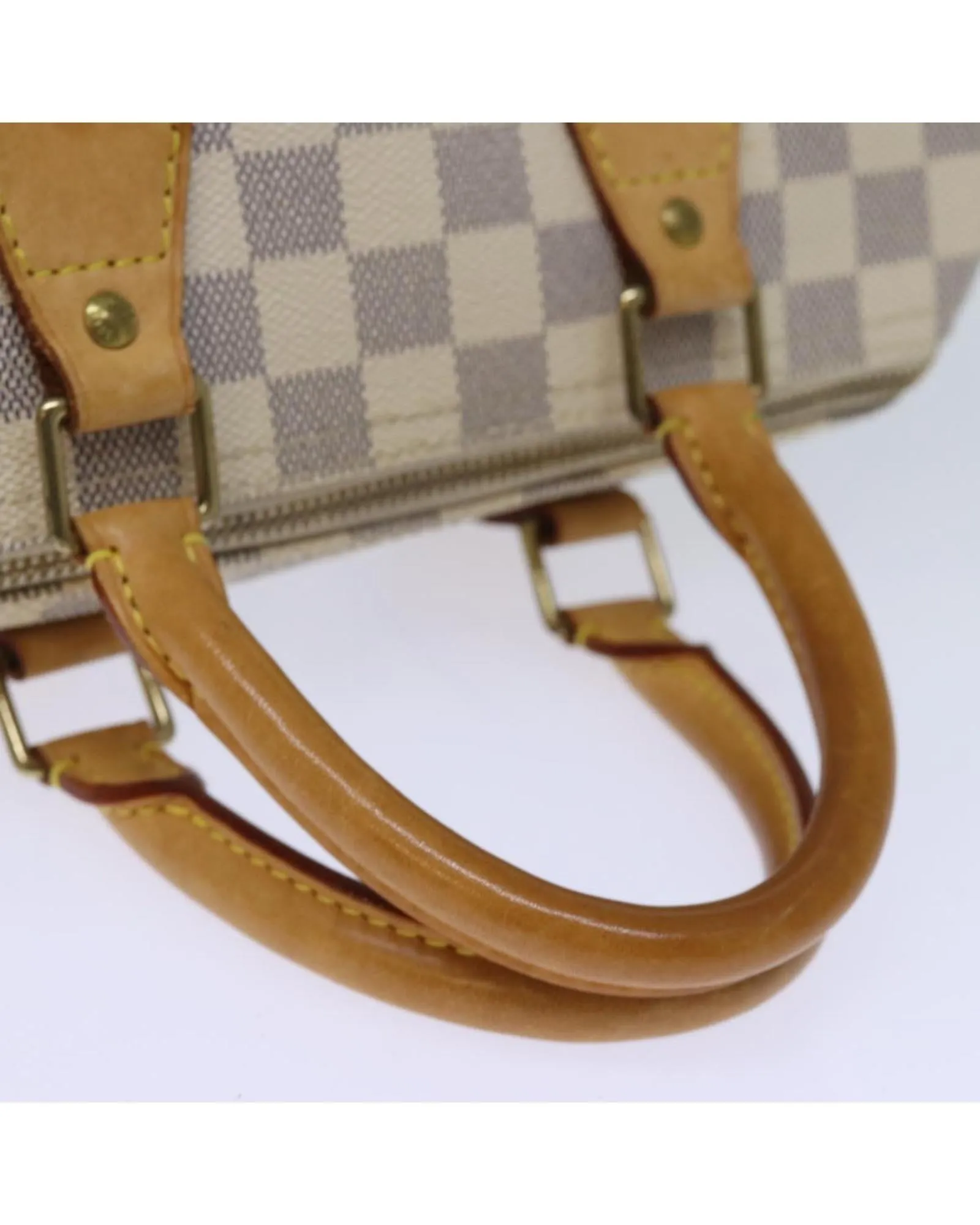 Authentic Damier Azur Hand Bag with Accessories