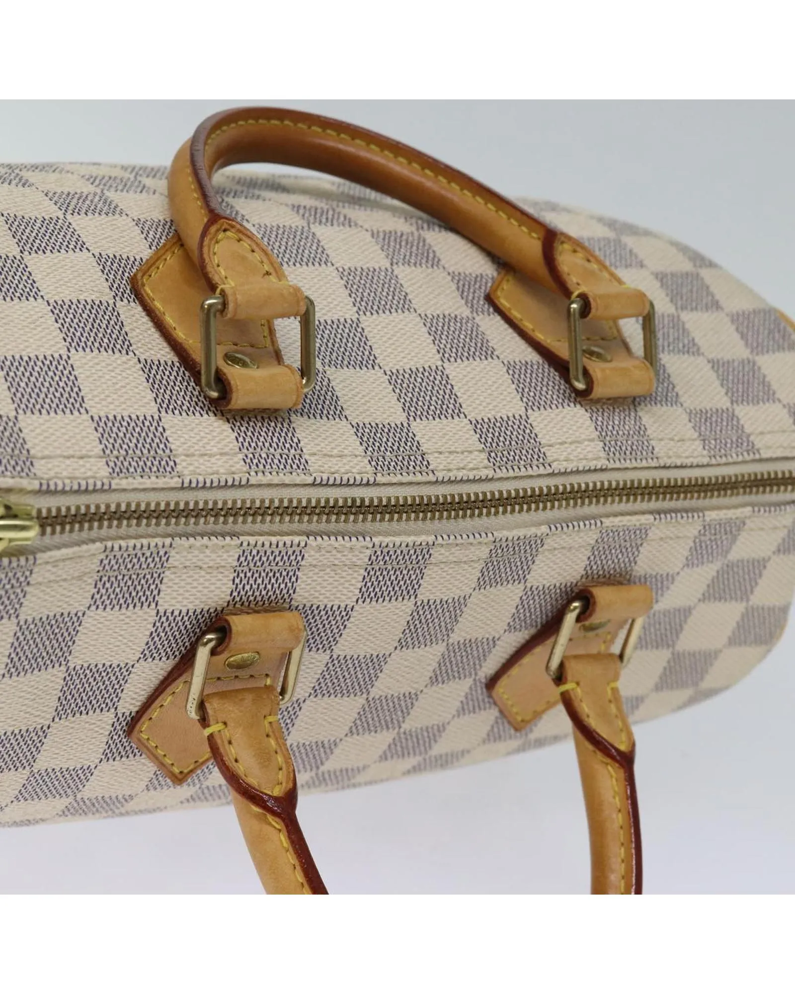 Authentic Damier Azur Hand Bag with Accessories