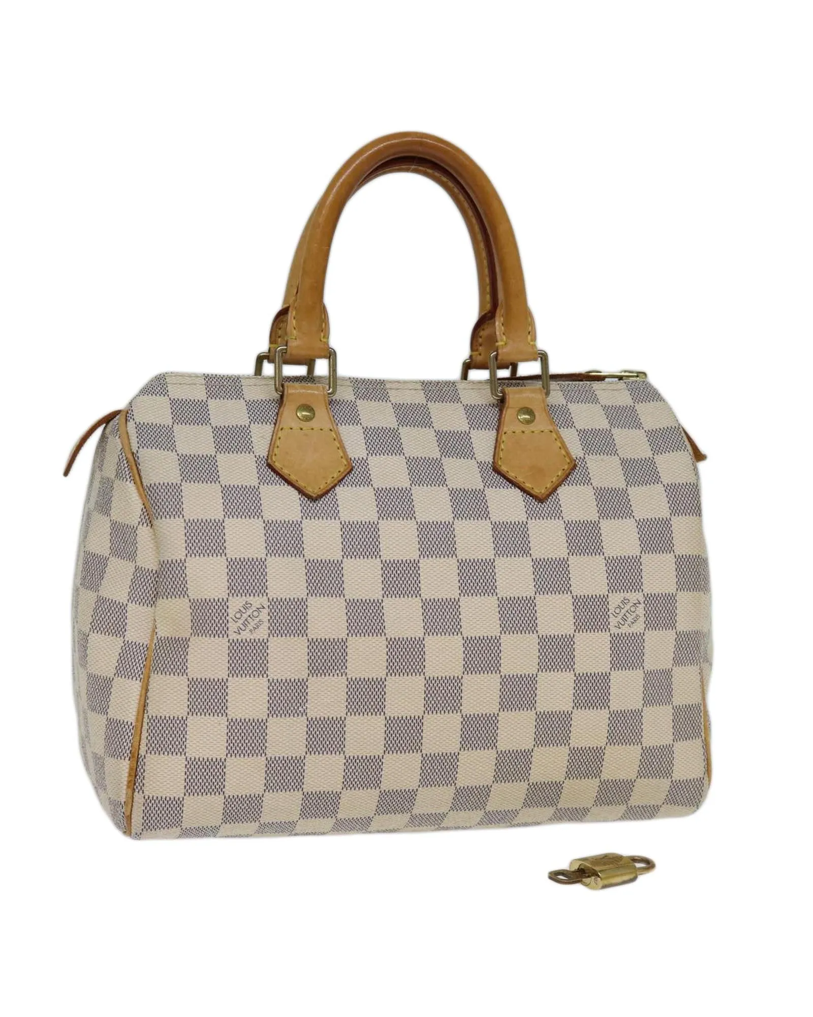 Authentic Damier Azur Hand Bag with Accessories