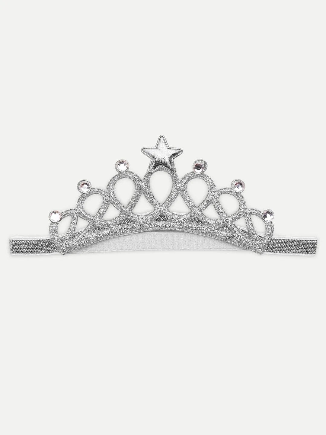 Babymoon Girl's Glittering Rhinestone Crown Hairbands