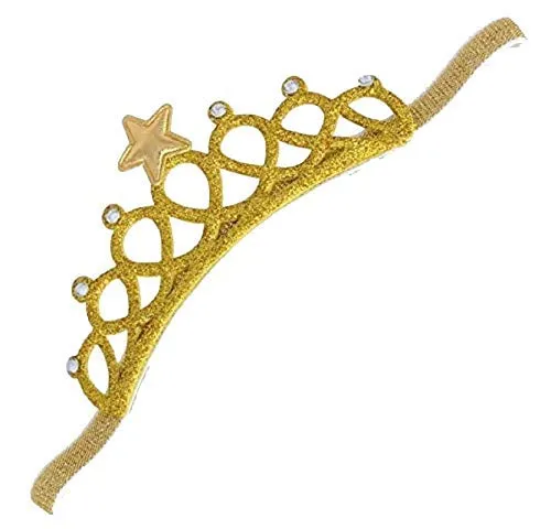 Babymoon Girl's Glittering Rhinestone Crown Hairbands