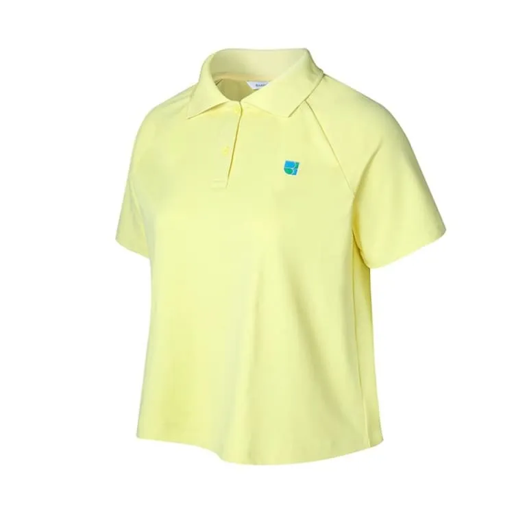 Barrel Fit Womens Play Collar SS Polo-YELLOW