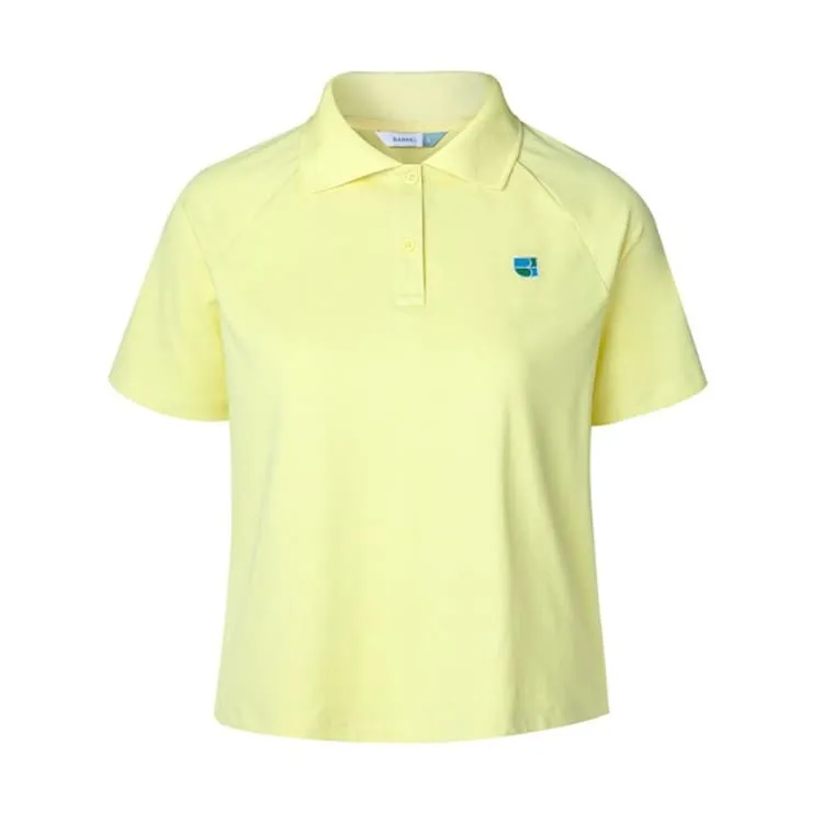 Barrel Fit Womens Play Collar SS Polo-YELLOW