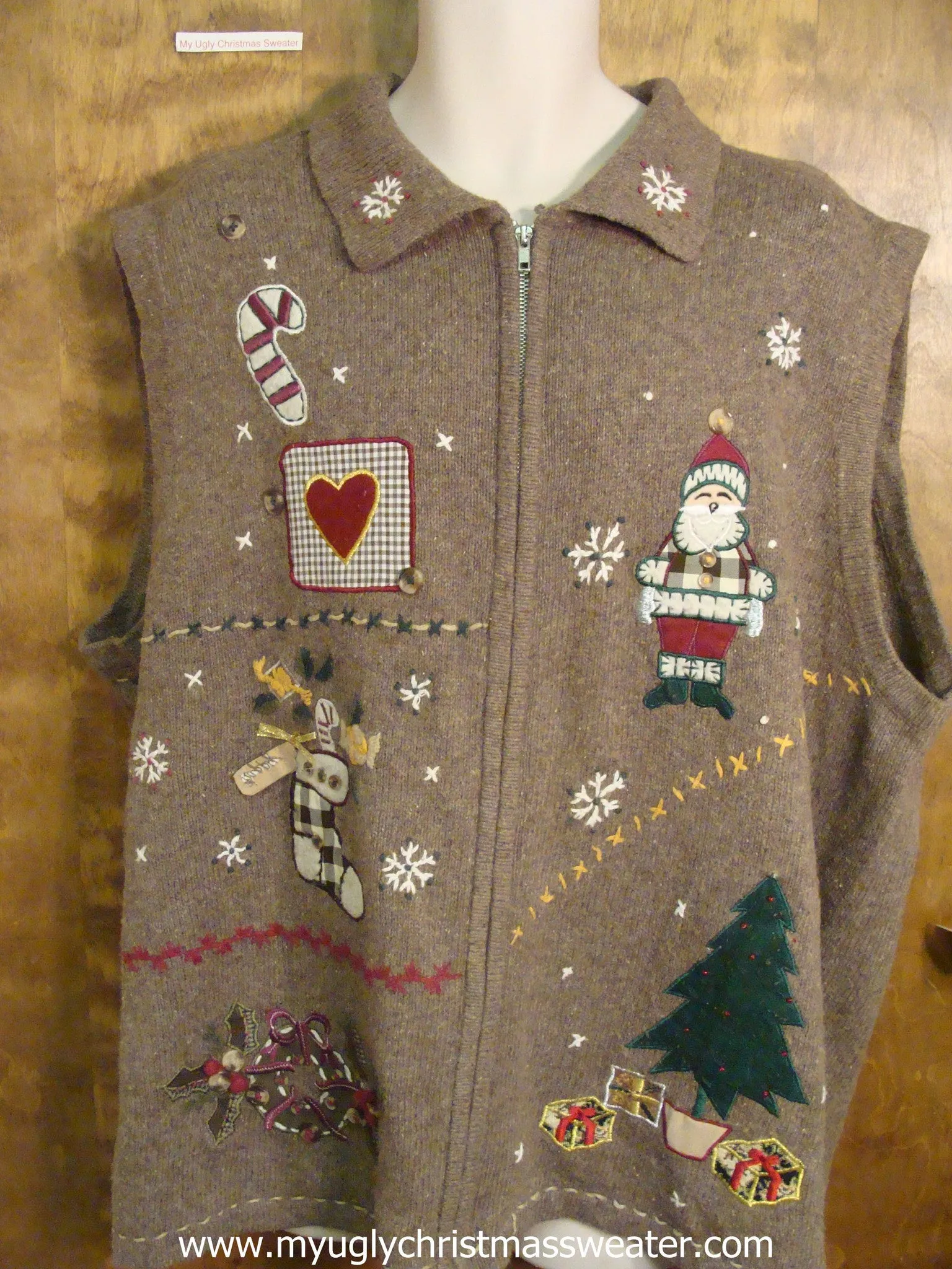 Big Ugly Christmas Sweater Vest 4XL