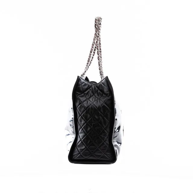 Black Logo Chain Shoulder Bag