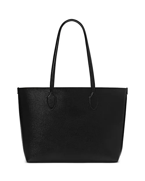 Bleecker kate spade new york large leather tote bag, black