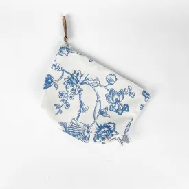 Blue and White Make Up Bag