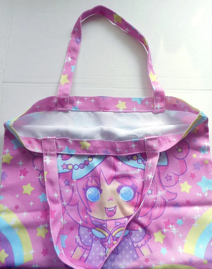 Bubbles Rainbow Land Tote Bag [Made To Order]