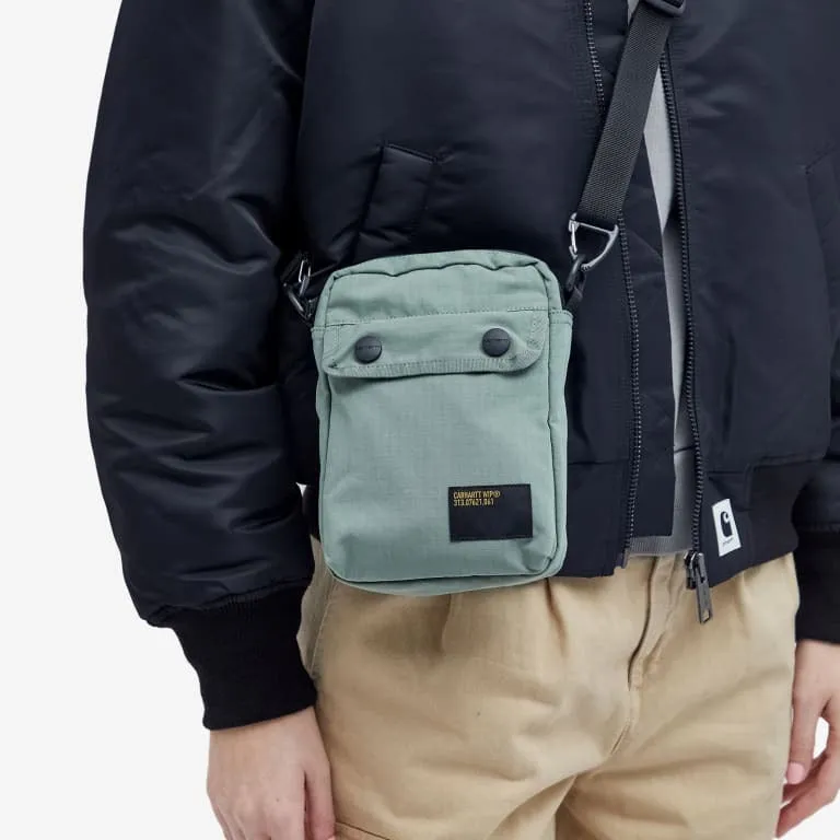 Carhartt WIP Haste Shoulder Bag, Black/Teal