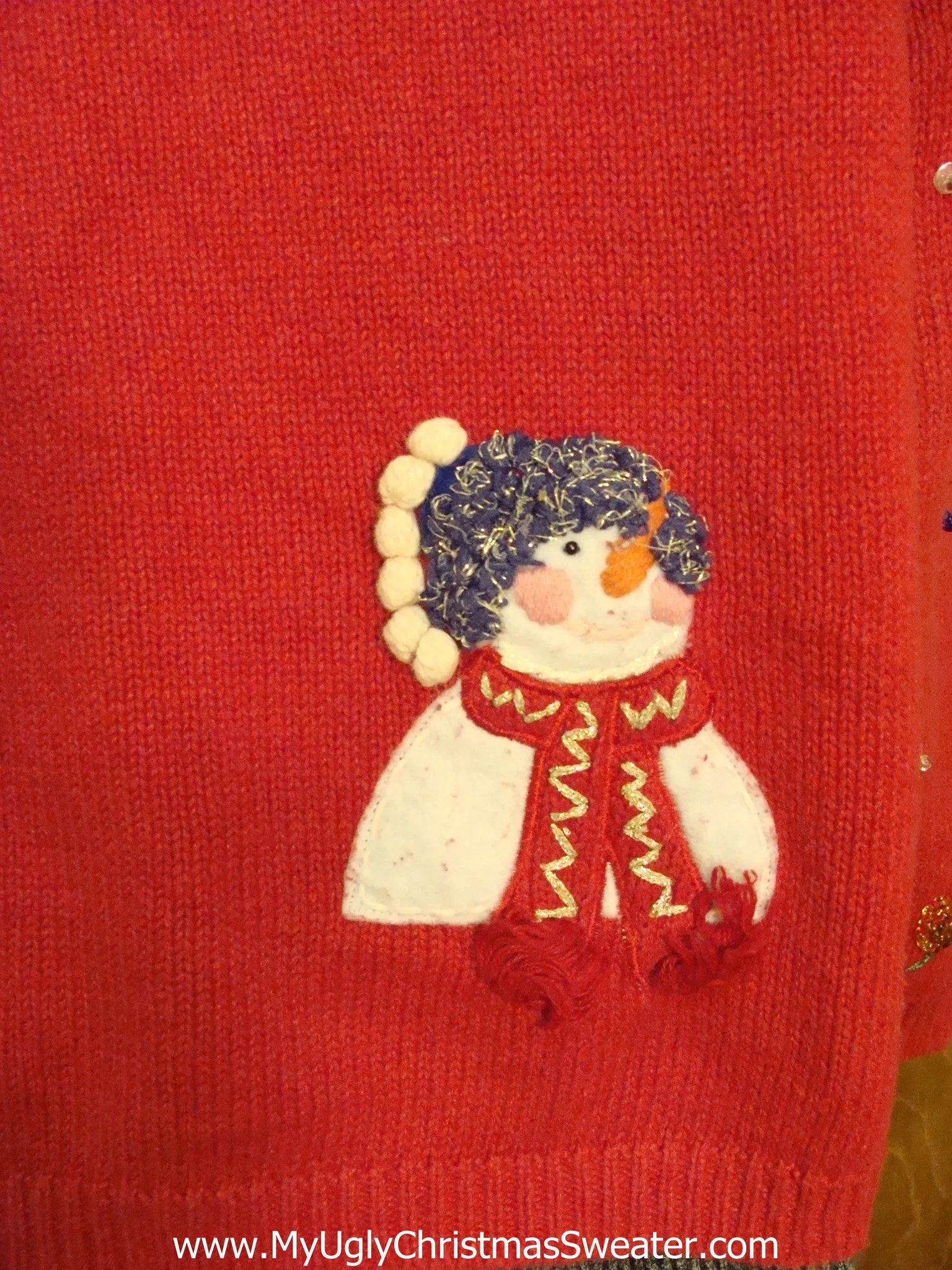 Celebrating Snowmen Ugliest Christmas Sweater