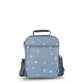 Citron Insulated Lunchbag Backpack - Spaceship - Dusty Blue