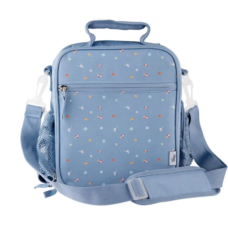 Citron Super-Duper Lunch Backpack with Side Bottle Pockets - Spaceship