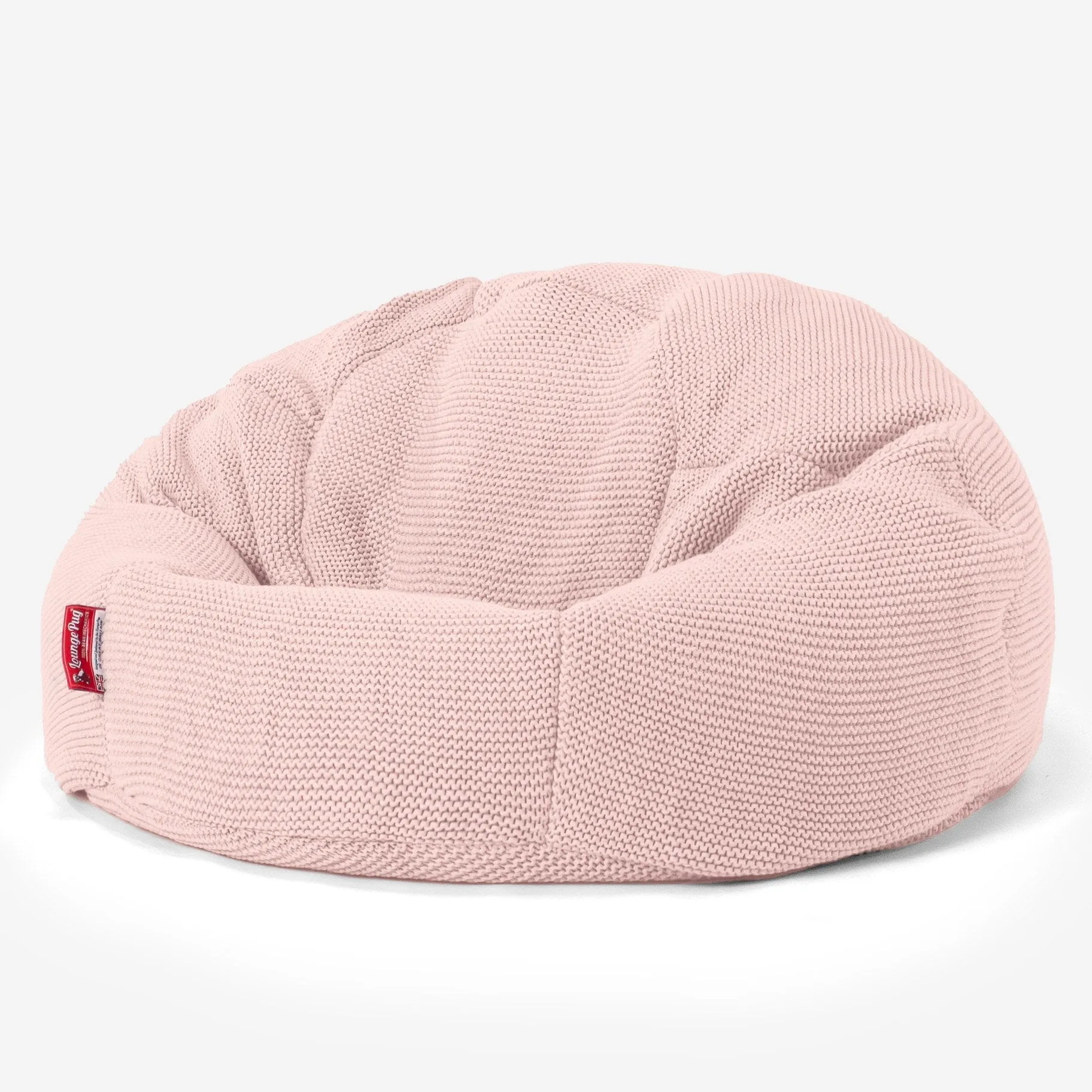 Classic Bean Bag Chair - Ellos Knitted Baby Pink