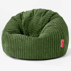 Classic Kids Bean Bag Chair 1-5 yr - Cord Forest Green