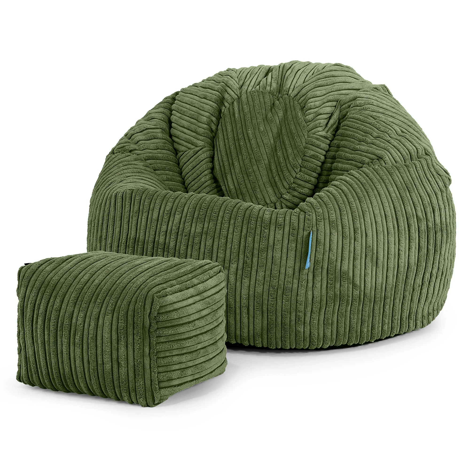 Classic Kids Bean Bag Chair 1-5 yr - Cord Forest Green