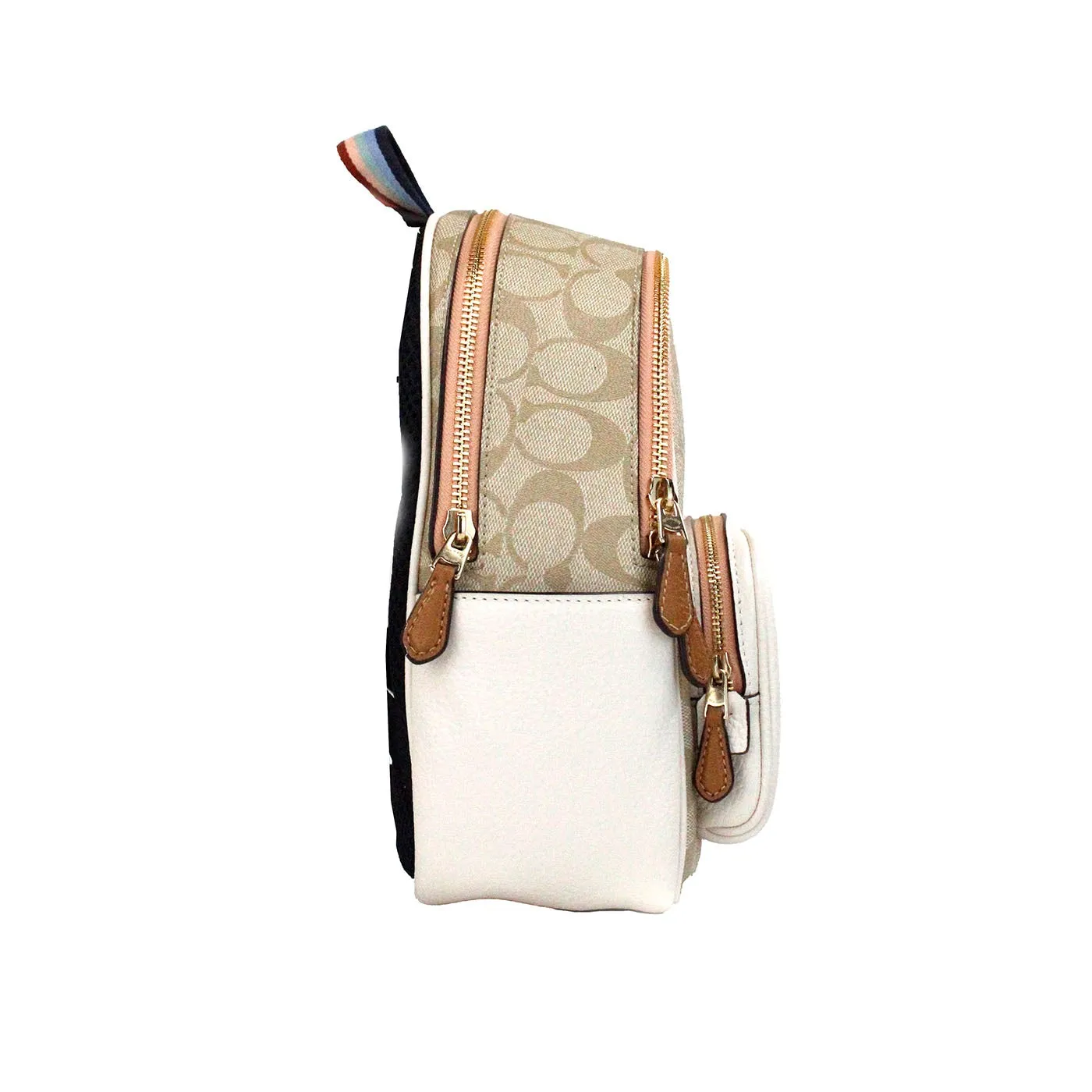 Coach Mini Court Butterfly Motif Backpack (Chalk/Taffy)