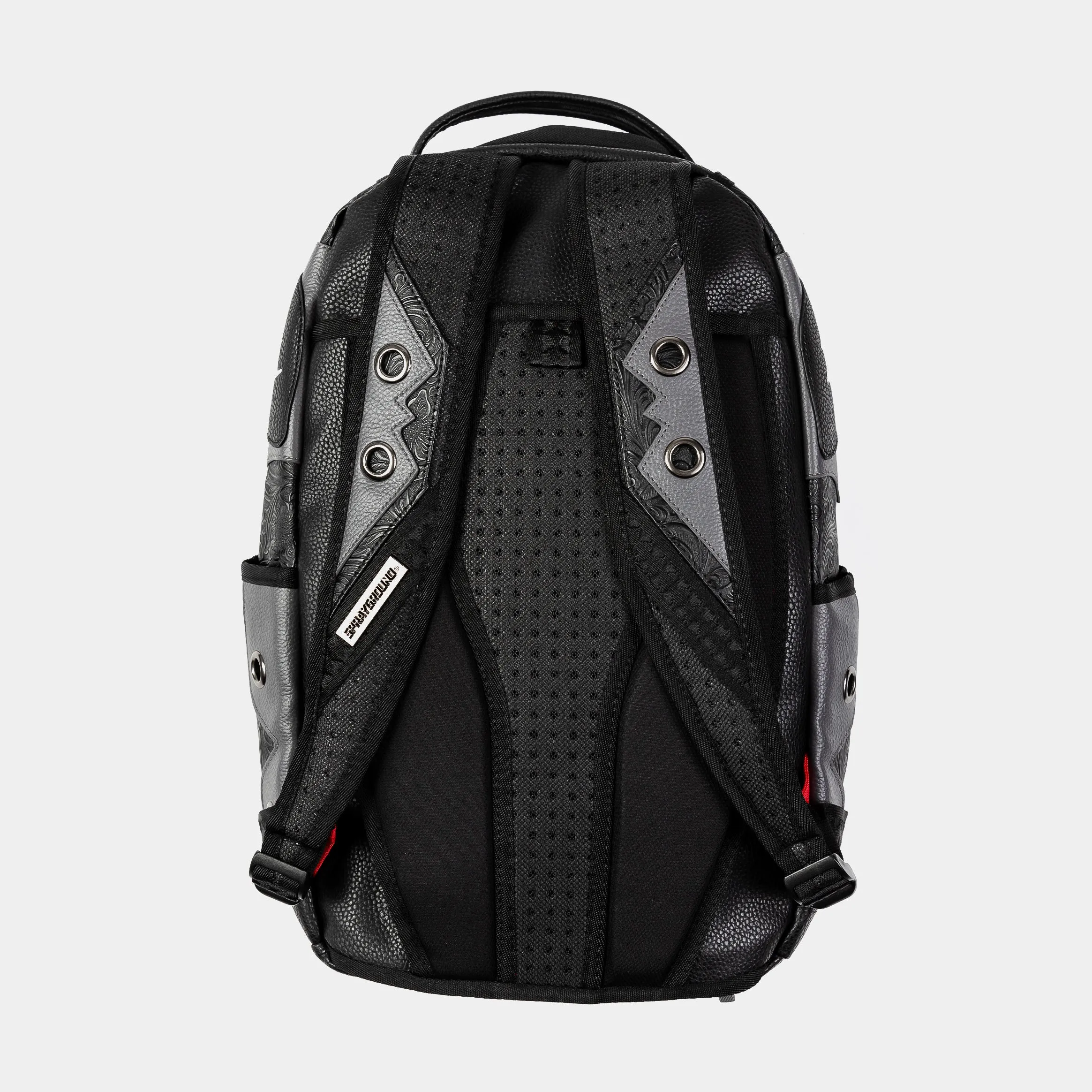 Compton Floral Print Mens Backpack (Black)