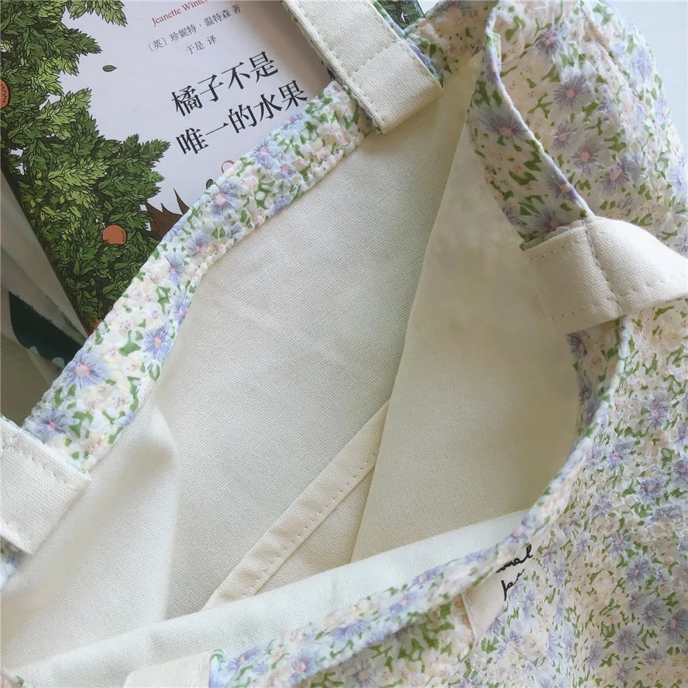 Cotton Floral tote bag