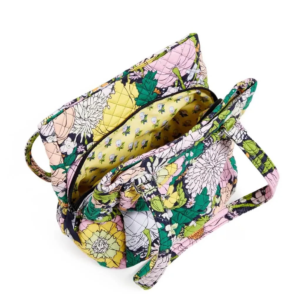 Cotton Vera Bradley Multi-Compartment Shoulder Satchel Purse, multicolor