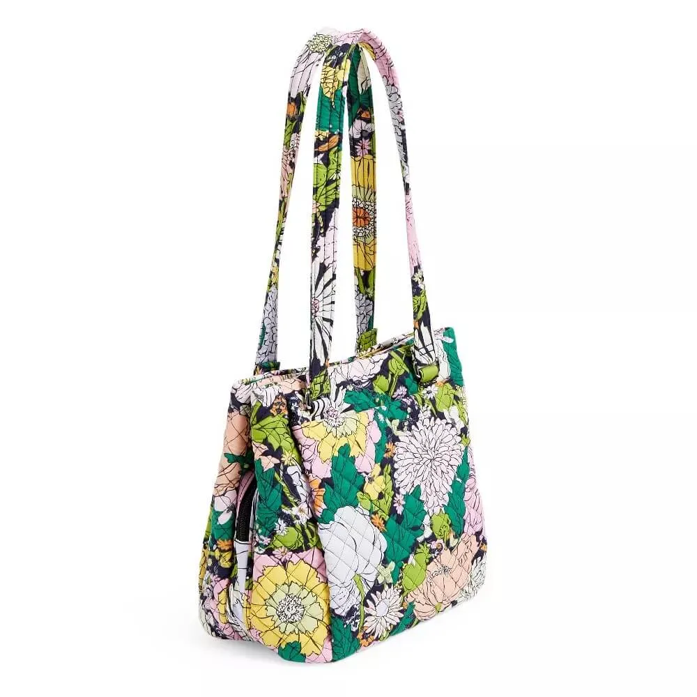 Cotton Vera Bradley Multi-Compartment Shoulder Satchel Purse, multicolor