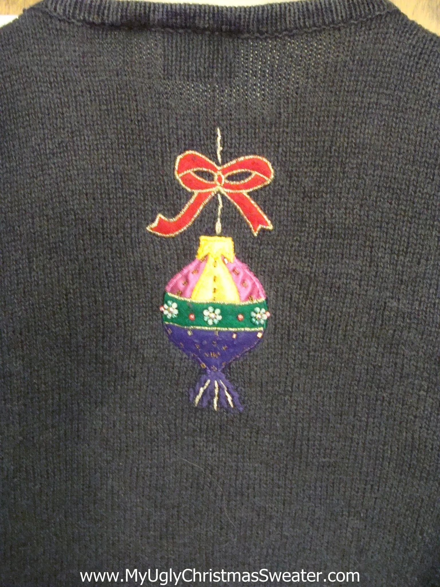 Dangling Festive Ornaments Ugliest Christmas Sweater Vest