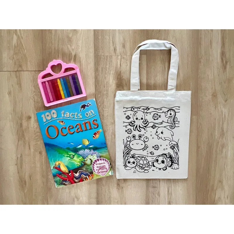 DIY Colouring Underwater World Tote Bag (3-6 Years)