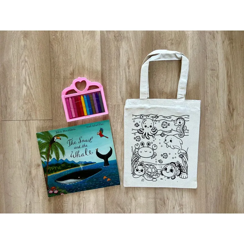 DIY Colouring Underwater World Tote Bag (3-6 Years)