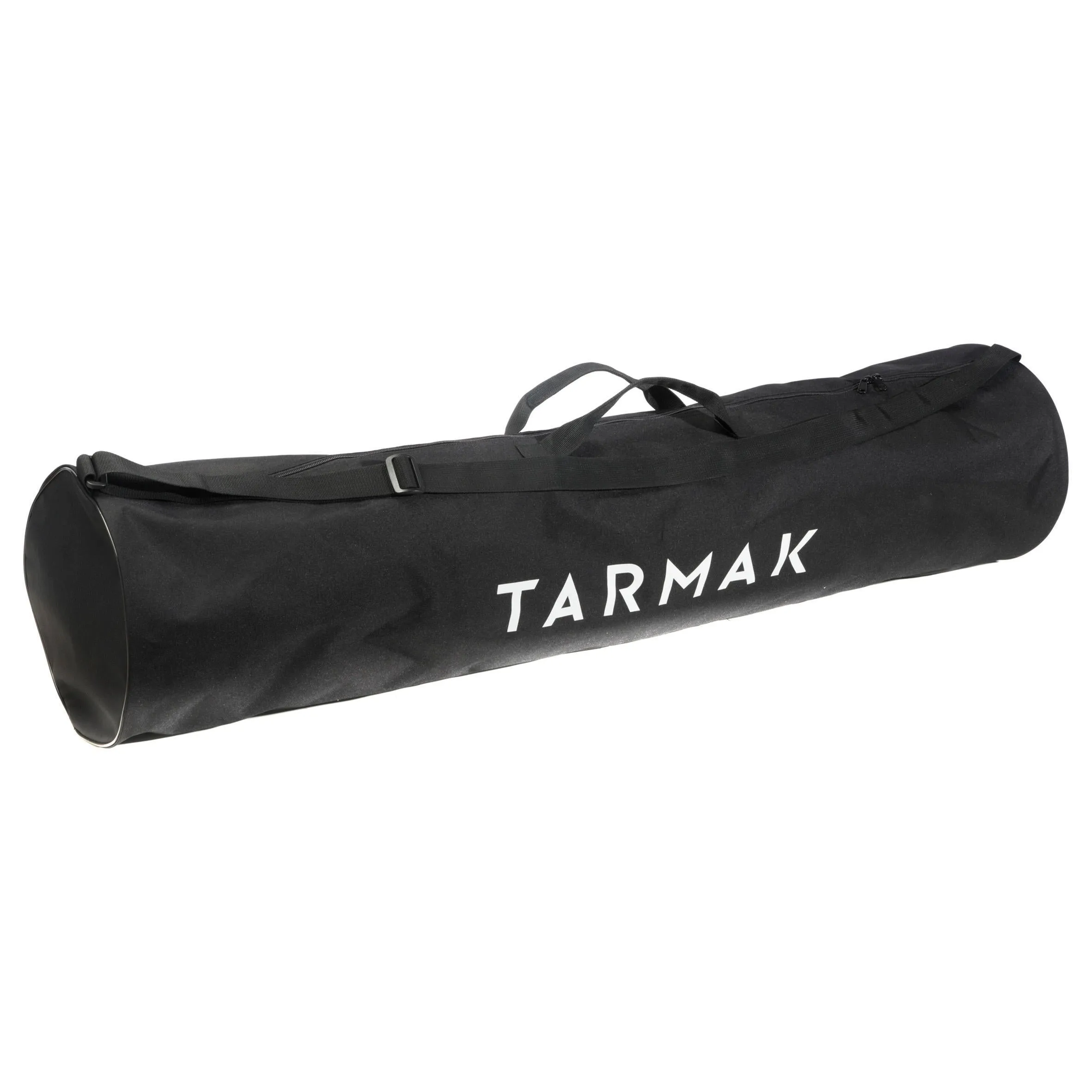 Durable basketball bag for 5 balls, sizes 5-7. TARMAK, black