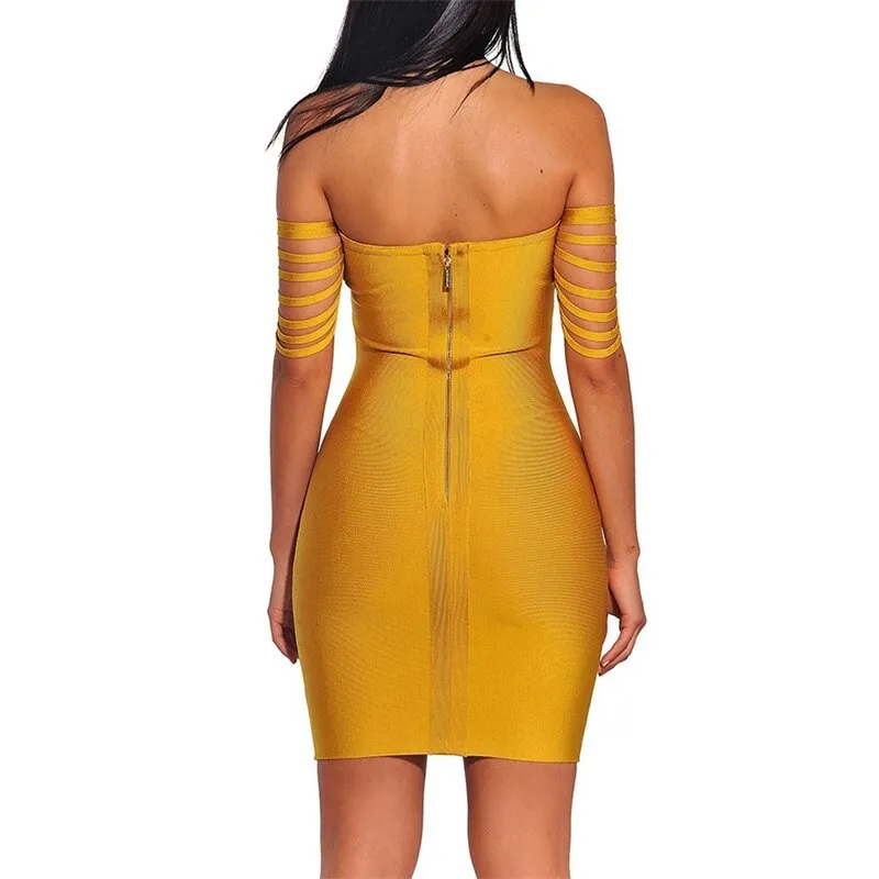 Elegant Sleeveless Bodycon Bandage Mini Dress For Women