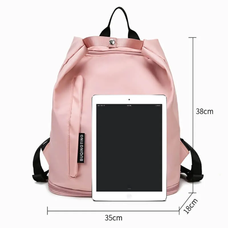 Fashion Double Layer Drawstring Waterproof Backpack - SF0816