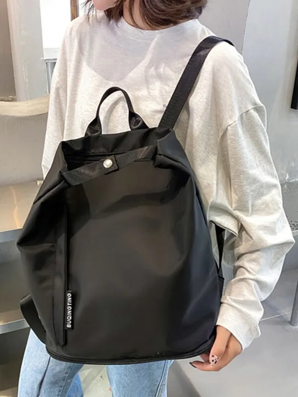 Fashion Double Layer Drawstring Waterproof Backpack - SF0816