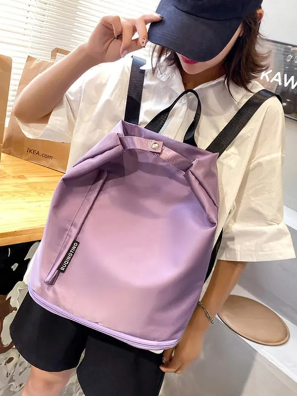 Fashion Double Layer Drawstring Waterproof Backpack - SF0816