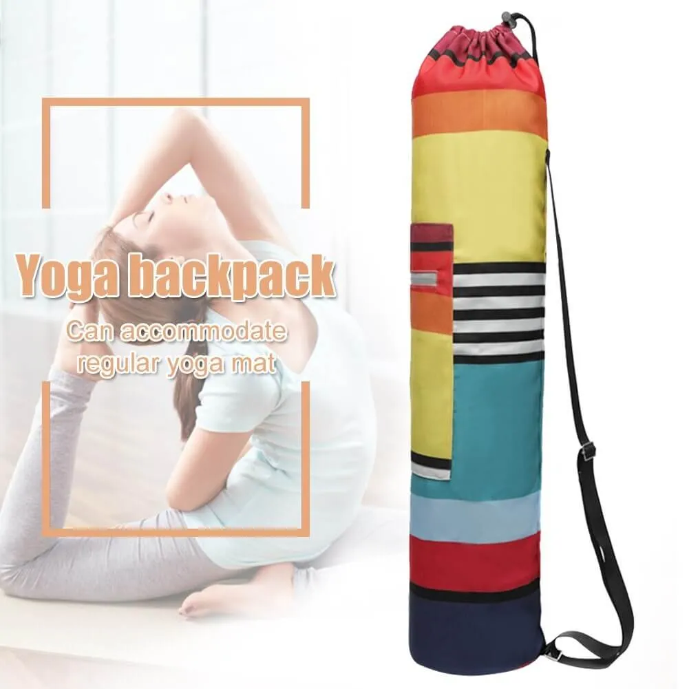 Fashion Floral Printed Yoga Mat Bag with Adjustable Strap - SF0518