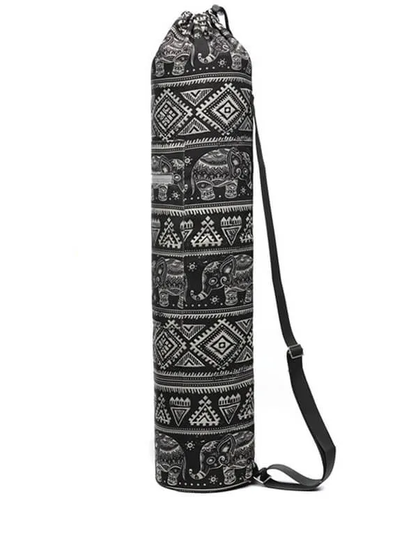 Fashion Floral Printed Yoga Mat Bag with Adjustable Strap - SF0518