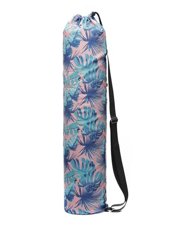 Fashion Floral Printed Yoga Mat Bag with Adjustable Strap - SF0518