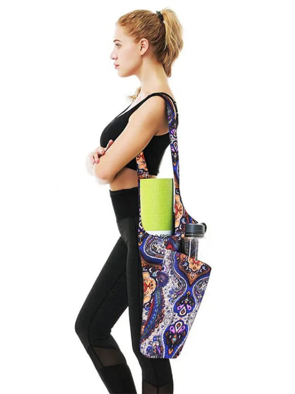 Fashion One-Shoulder Yoga Bag with Additional Zippered Pocket - SF0520