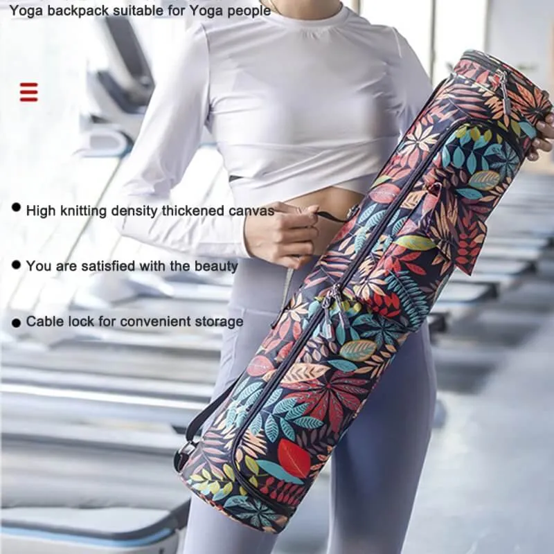 Female Printed Yoga Bag / Sports Mat Bag Pilates with Zipper - SF0516