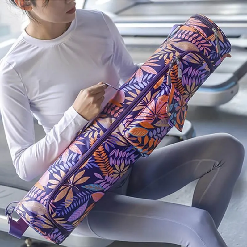 Female Printed Yoga Bag / Sports Mat Bag Pilates with Zipper - SF0516