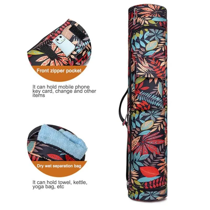 Female Printed Yoga Bag / Sports Mat Bag Pilates with Zipper - SF0516