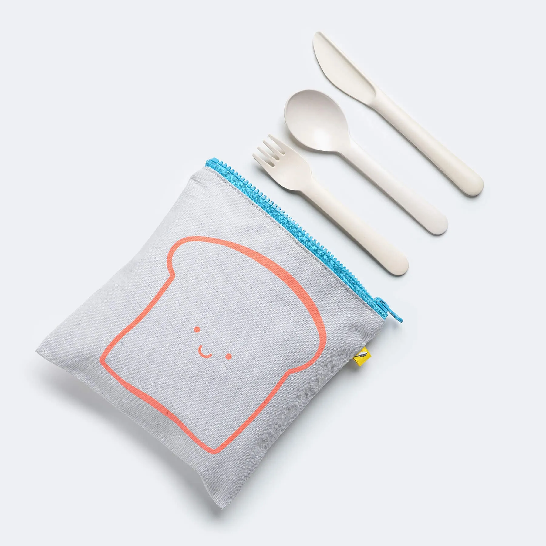 Fluf Zip Snack Bag - Bread Orange