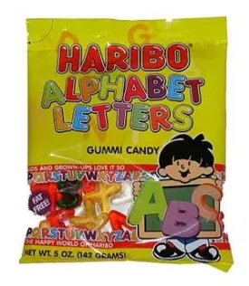 Haribo Gummi Alphabet Letters Bags