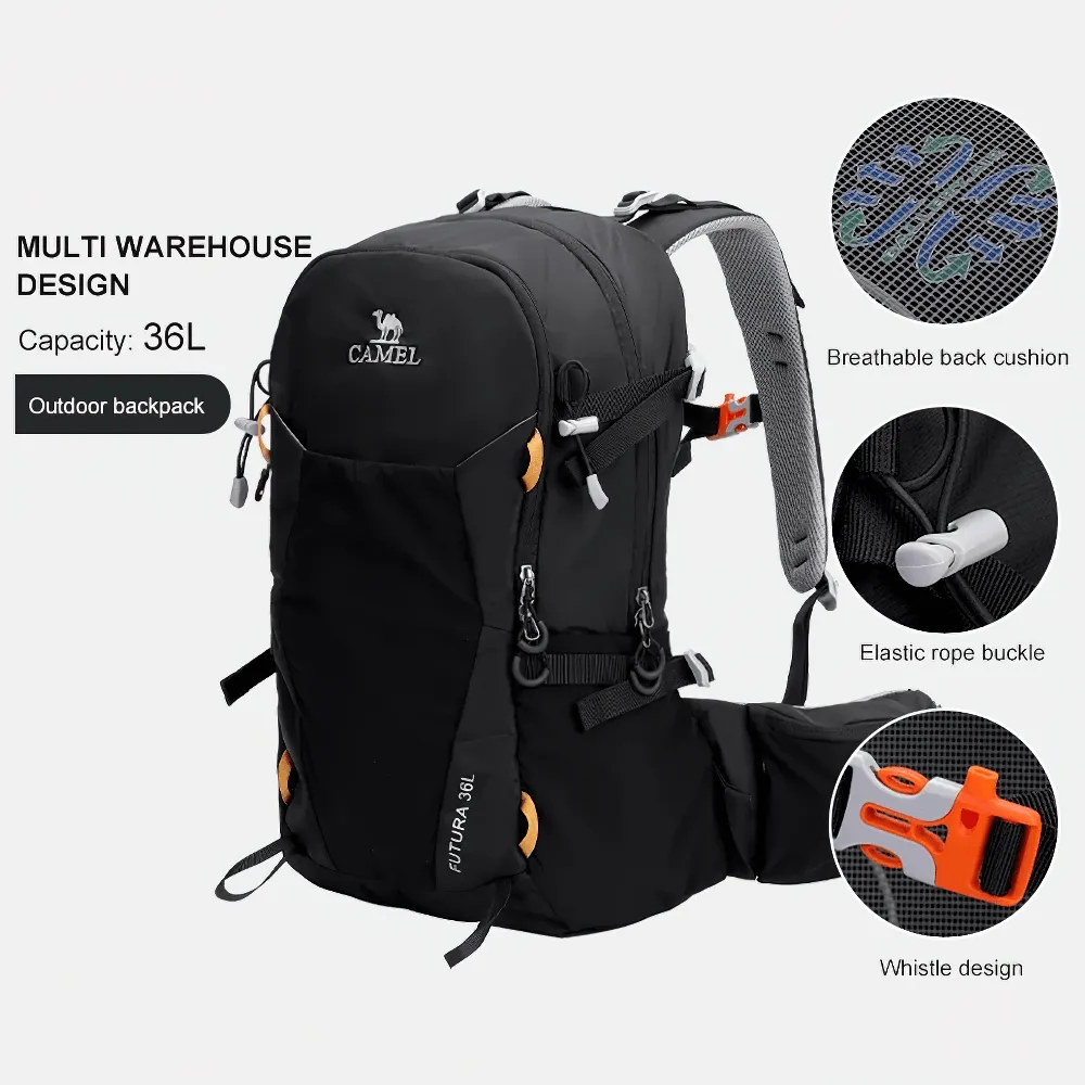 Hiking Backpack with Waist Pouch and Large Capacity - SF2299