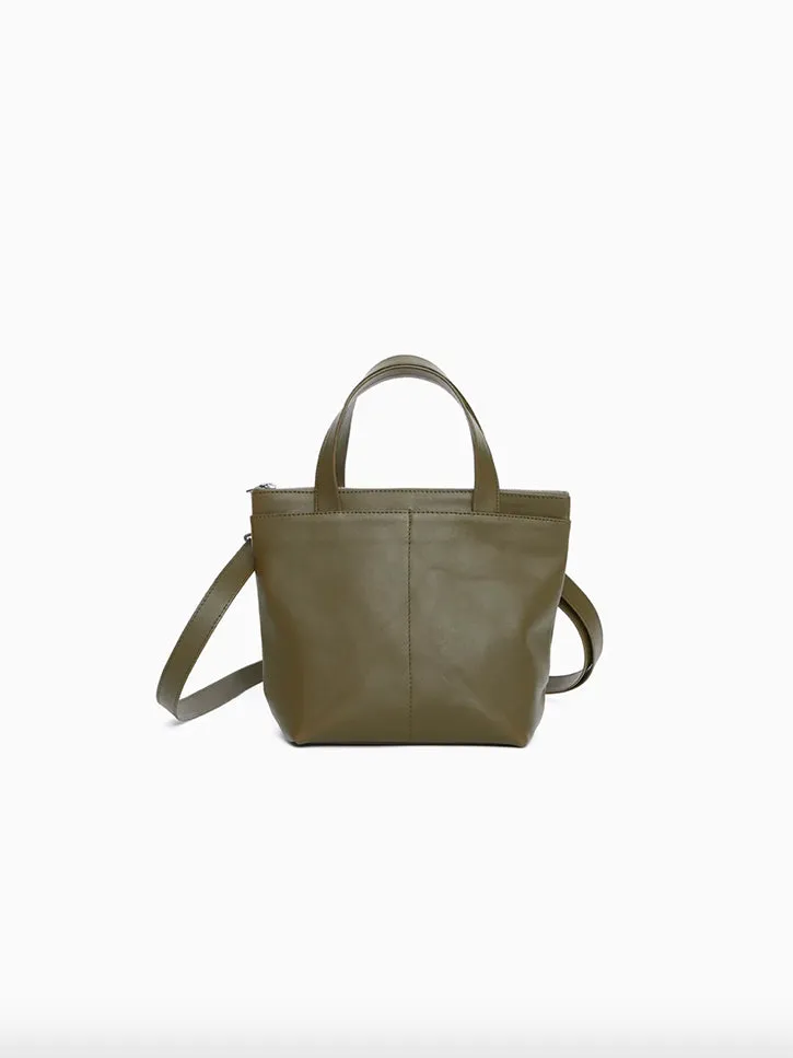 Isaac Reina Mini Pilot Bag, Green Tea