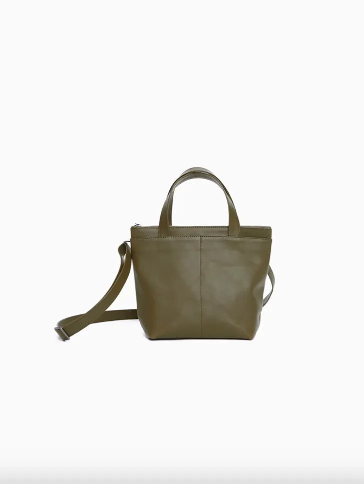 Isaac Reina Mini Pilot Bag, Green Tea