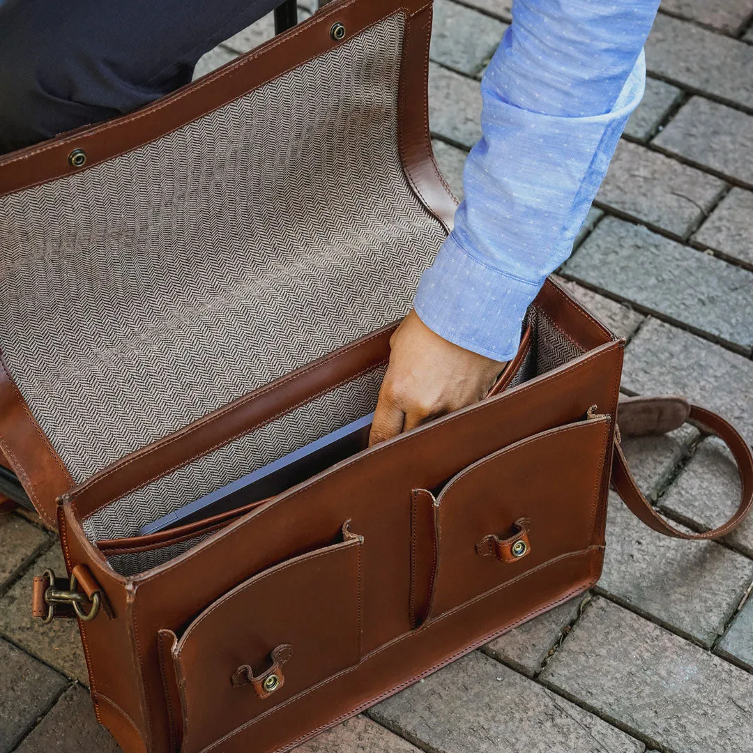 Jefferson Messenger Bag | Mahogany