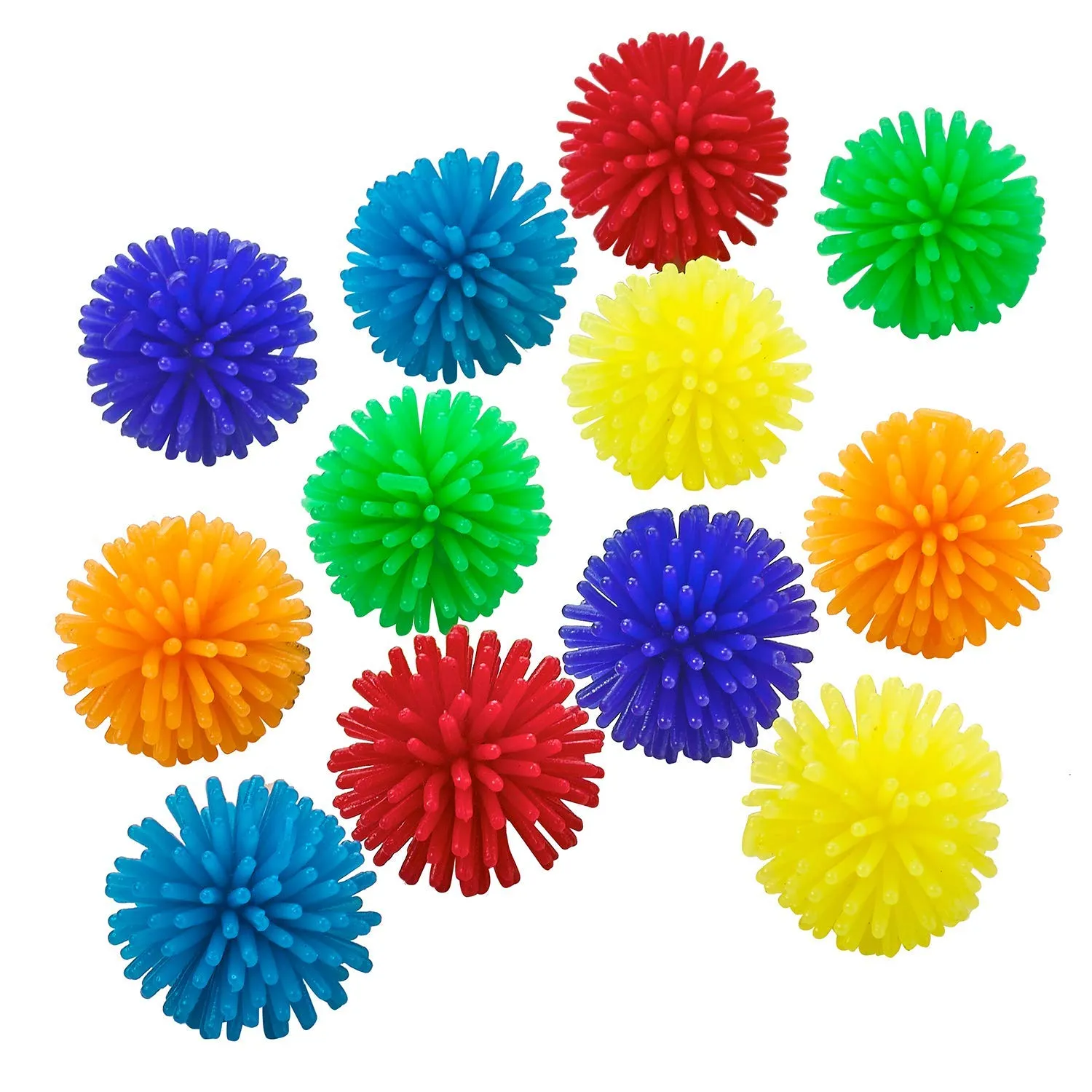 Kicko Mini Porcupine Hedgehog Ball - 36 Pack - 1.3 Inch - for Kids, Party Favors, Stocking