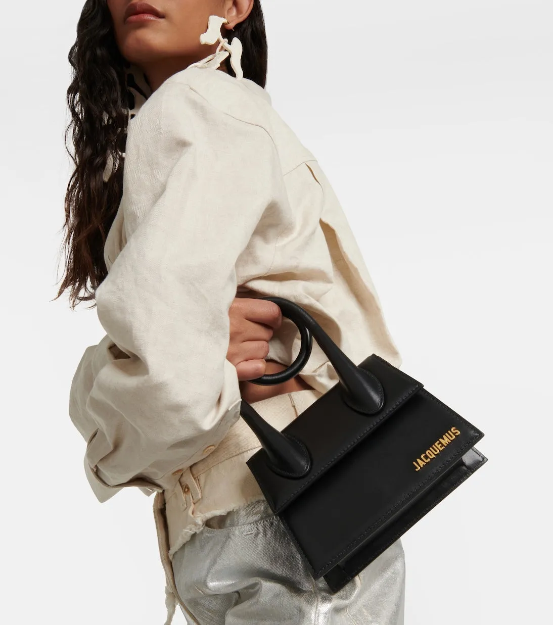 Le Chiquito Noeud Jacquemus bag, black